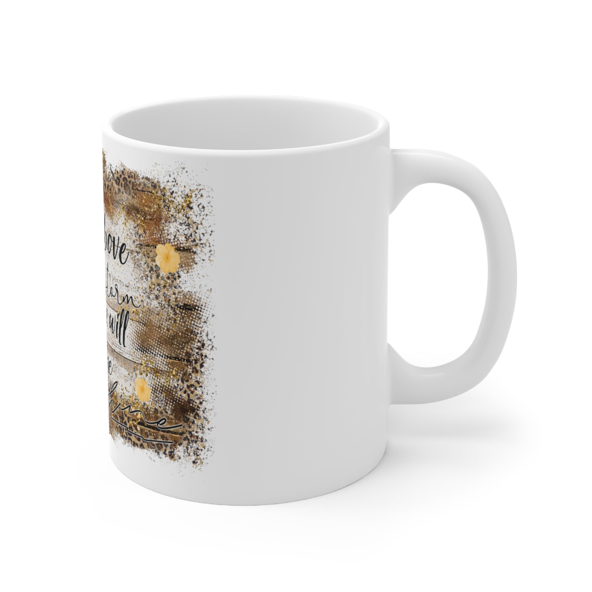 Rise Above Ceramic Mug 11oz, Unique Coffee Mug, Inspiration Gift Mug