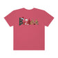 Comfort Colors T-shirt, Retro T-shirt, Believe, Christmas Tree, Christmas Stocking