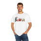 Comfort Colors T-shirt, Retro T-shirt, Believe, Christmas Tree, Christmas Stocking