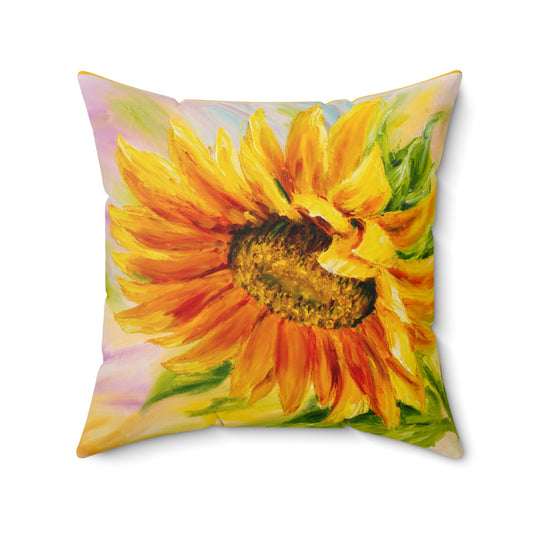 Classic Sunflower Square Pillow