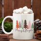 Merry & Bright Jumbo Mug, 20oz, Unique Coffee Mug, Holiday Gift
